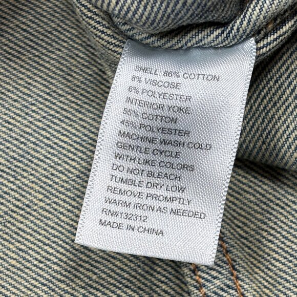 Howler Brothers HB Depot Blue Denim Western Trucker Retro Jean Jacket Mens XL - Picture 7 of 10